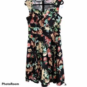 NWT Bella Poque Vibrant Floral Dress XL
